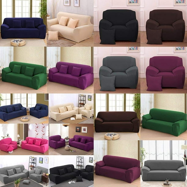 Loveseat Sofa Couch Stretch Slipcover Chair Protect Elastic Cover 1 2 3 4 Seater